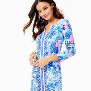 Lilly Pulitzer UPF 50+ Nadine Dress in Saltwater Blue